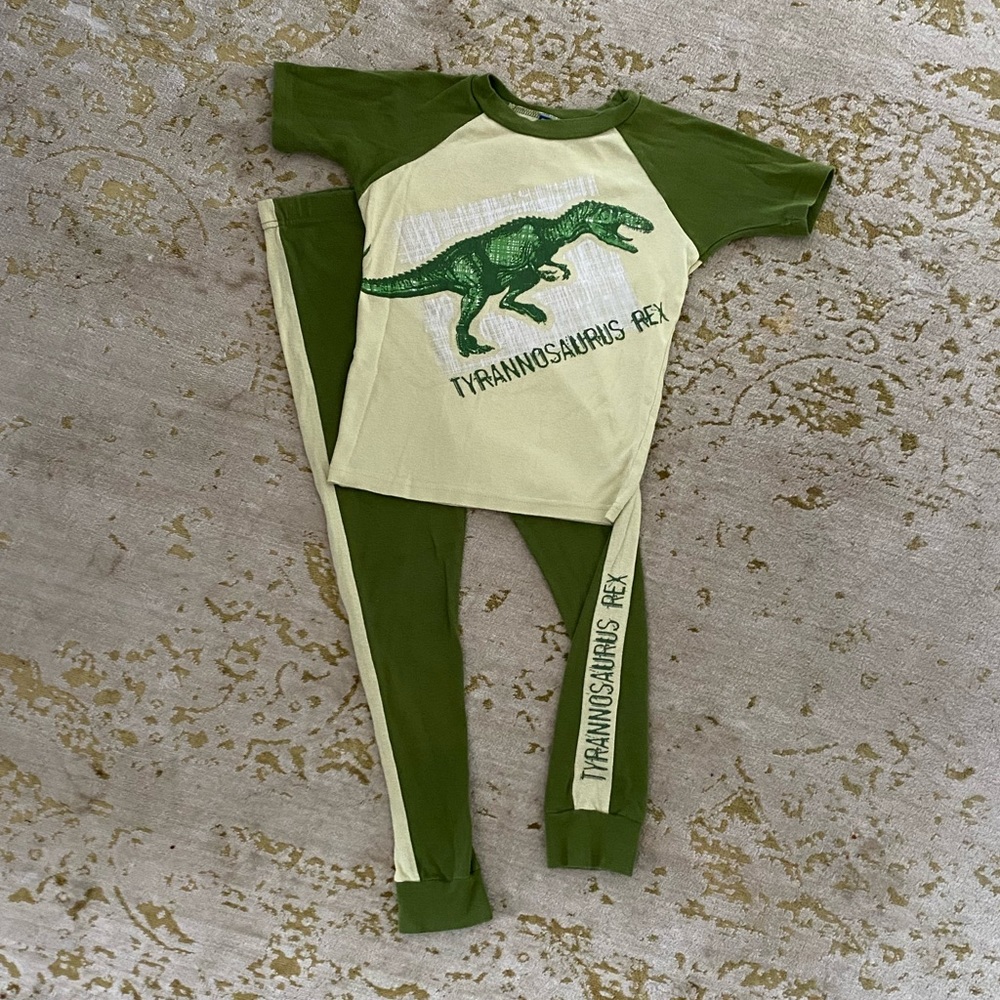 T-Rex Pajamas, slim fit, Size 8
